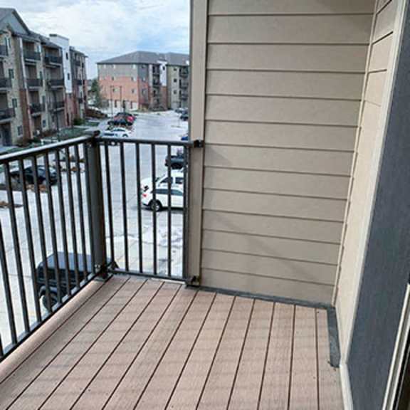 Thumbnail 9 of 21 Scenic views from a spacious patio or deck in 1 bedroom apartment for rent at The Flats at 84 best apartments Lincoln NE 68516