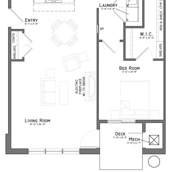 Thumbnail 1 of 20 The-Flats-at-Shadow-Creek-Lincoln-NE-One-Bedroom-Apartment-Buffalo-B4-55