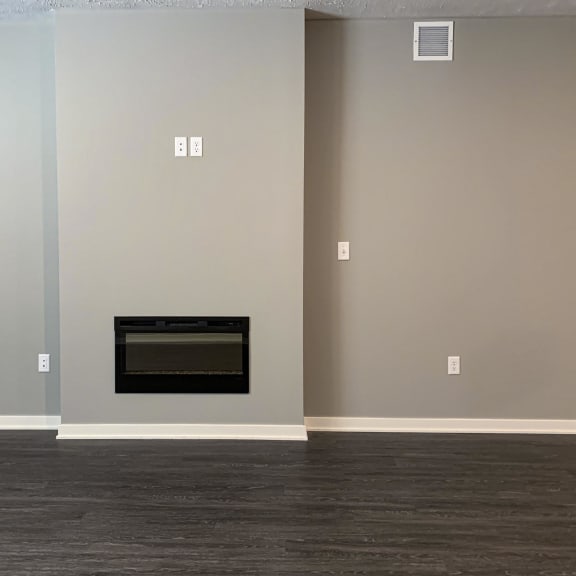 Thumbnail 16 of 20 Electric fireplace in living room wall of the buffalo floorplan