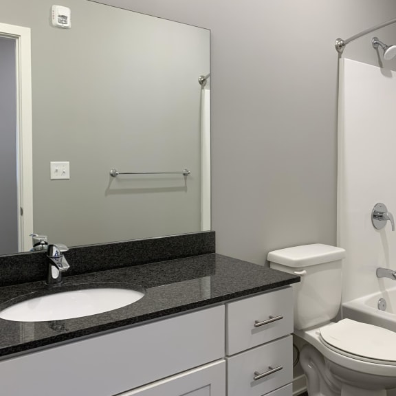 Thumbnail 17 of 23 Bathroom vanity toilet and shower The Flats at Shadow Creek in Lincoln Nebraska