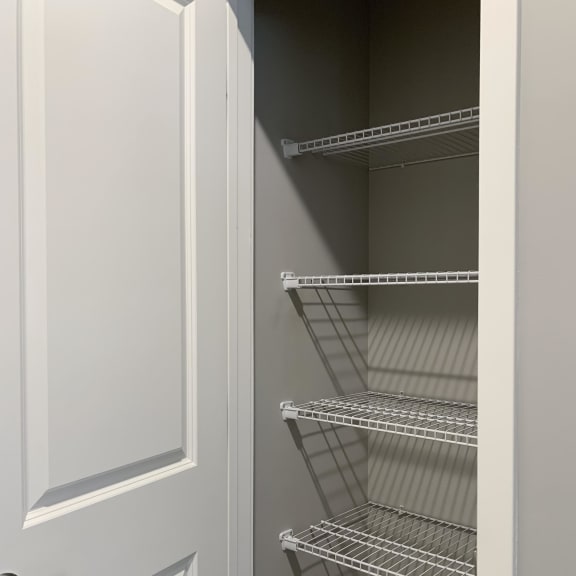 Thumbnail 16 of 23 Storage closet with ample shelving space