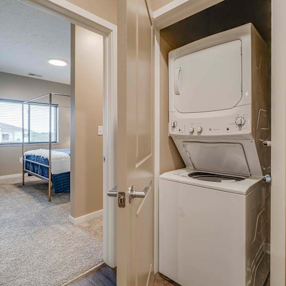 Thumbnail 15 of 15 Washer and dryer are included in every floorplan at The Flats at Shadow Creek new luxury apartments in east Lincoln NE 68520
