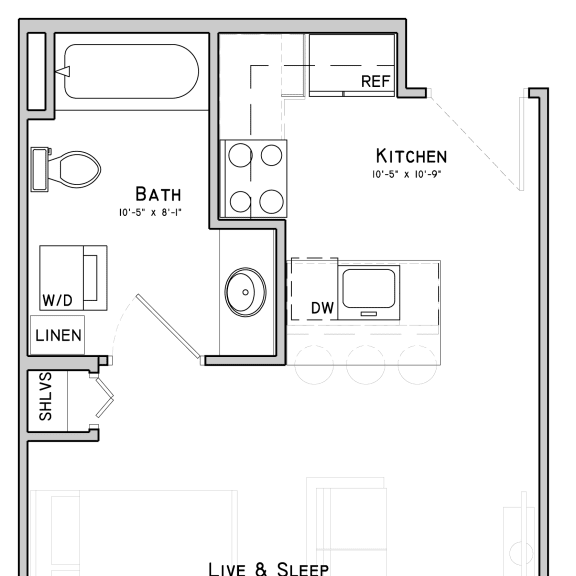 Thumbnail 1 of 15 bedroom floor plan | luxury apartments in towson md | the southerly