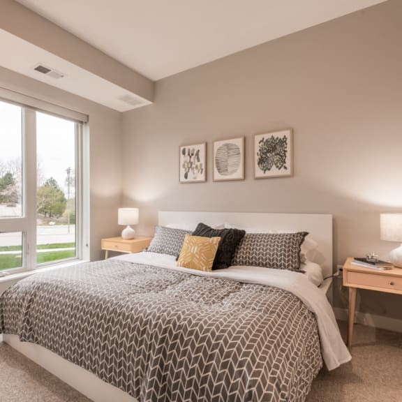 Thumbnail 14 of 18 Bedroom with natural light at The Preserve at Normandale Lake