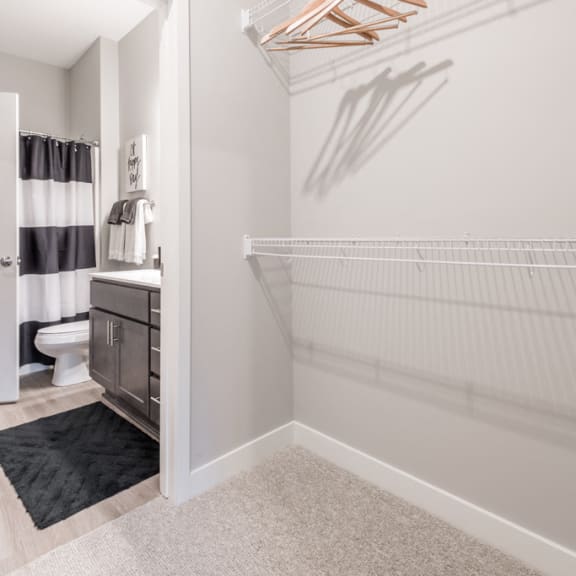 Thumbnail 12 of 13 Large walk-in closet with shelving at The Preserve at Normandale Lake