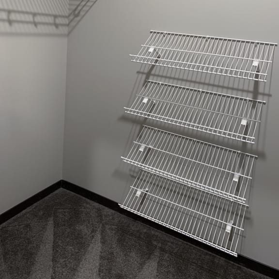 Thumbnail 20 of 23 Walk in closet with ample shelving space at the villas at mahoney park