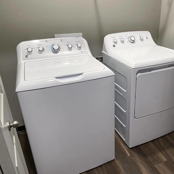 Thumbnail 5 of 16 Washer and dryer laundry room at the villas at mahoney park