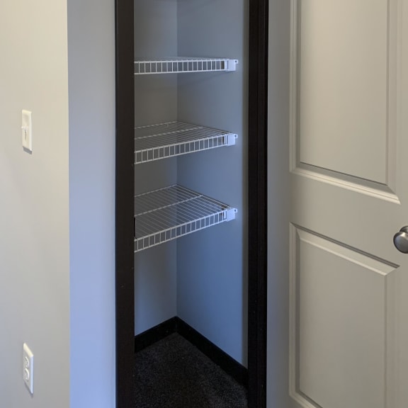 Thumbnail 14 of 26 storage closet with ample shelving space