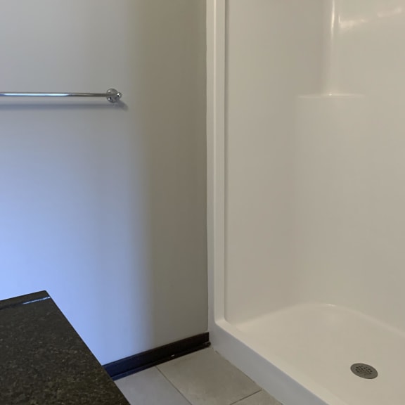 Thumbnail 17 of 26 Half master bath with shower at the villas at mahoney park