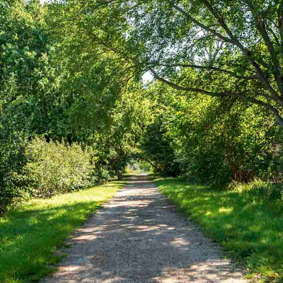city trail located conveniently next to the villas at mahoney park
