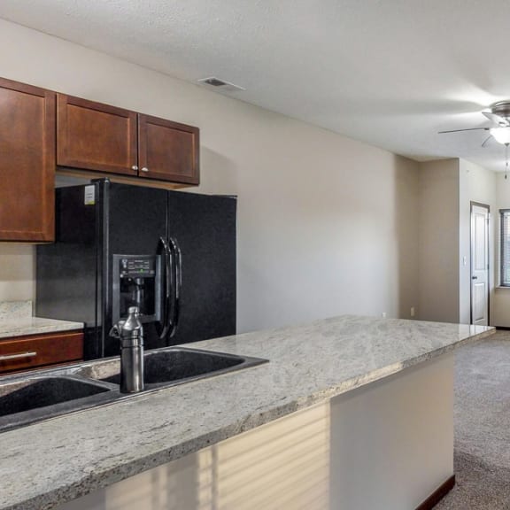 Thumbnail 5 of 19 You'll love the open space in the Ash floor plan at The Villas at Wilderness Ridge luxury apartments in southwest Lincoln NE 68512