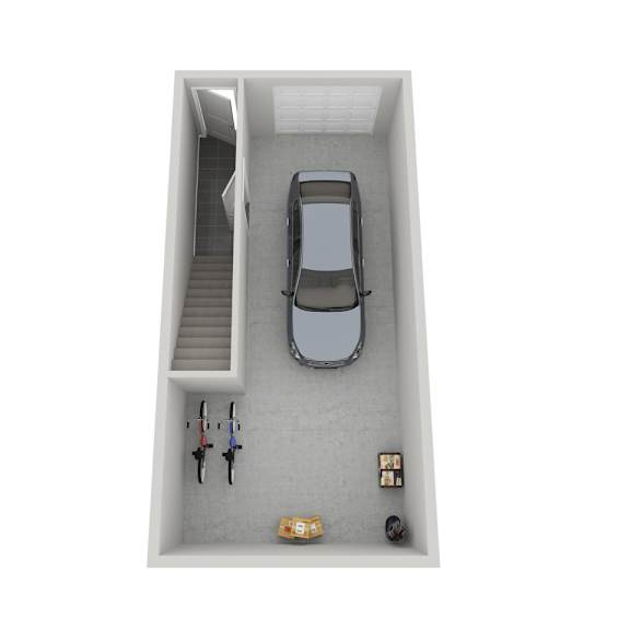 Thumbnail 2 of 21 Kings Canyon one bedroom 3D floor plan at The Villas at Mahoney Park - first floor