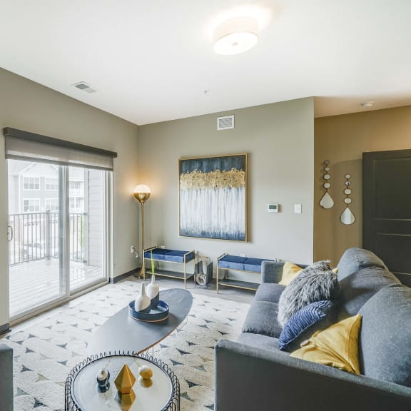 Thumbnail 7 of 17 Spacious kitchens with granite countertops at WH Flats new luxury apartments in south Lincoln NE 68516