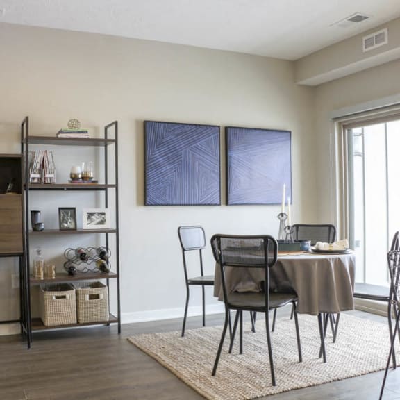 Thumbnail 8 of 8 Dining area at WH Flats new luxury apartments in south Lincoln NE 68516