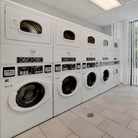 a washer and dryer in a laundry room