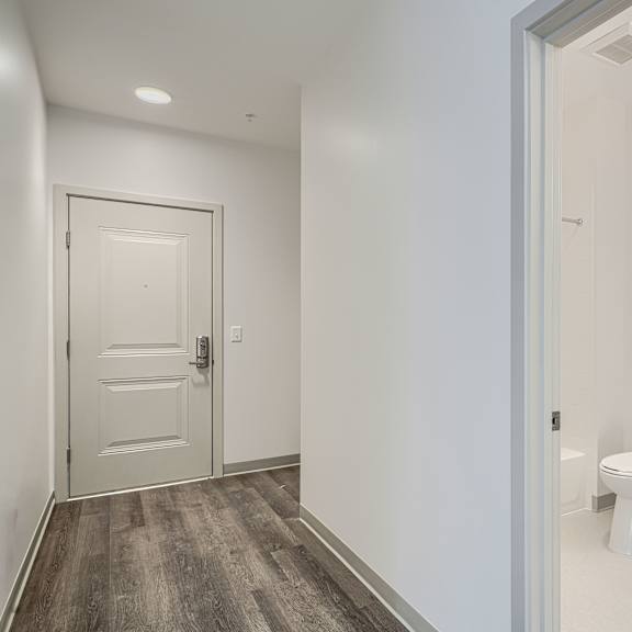 a bathroom with a toilet and sink.
