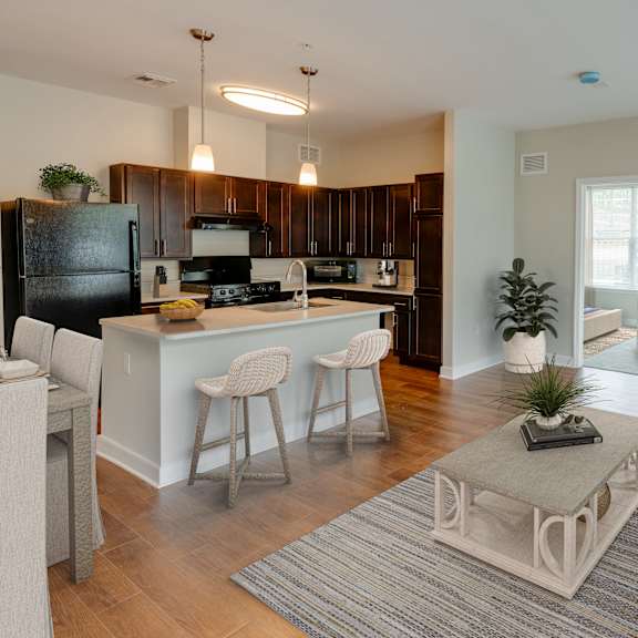 staged living area