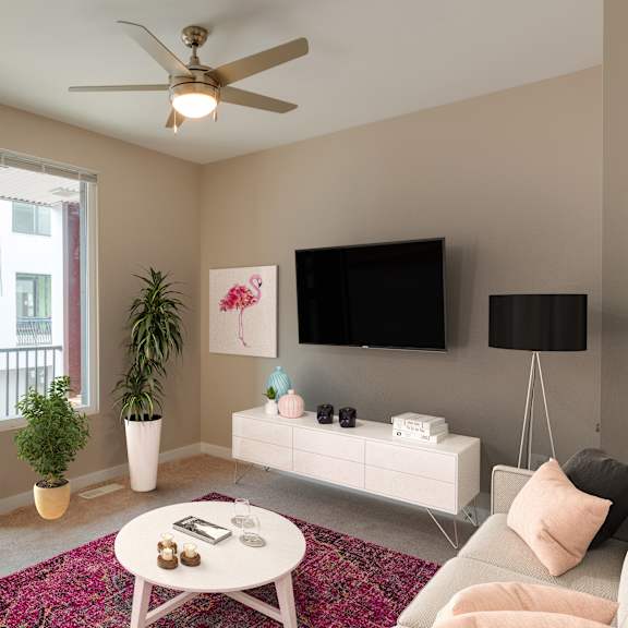 staged living room