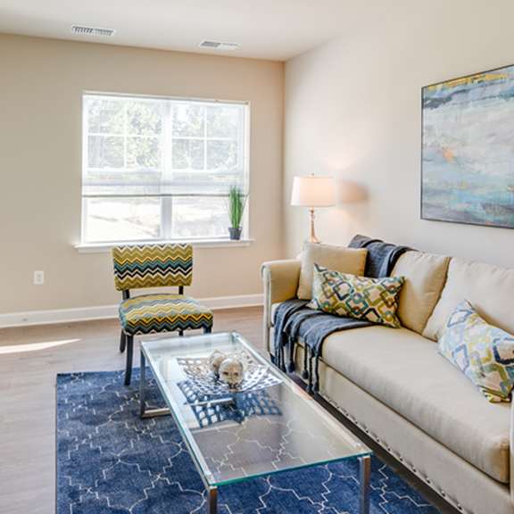 living room with couch coffee table