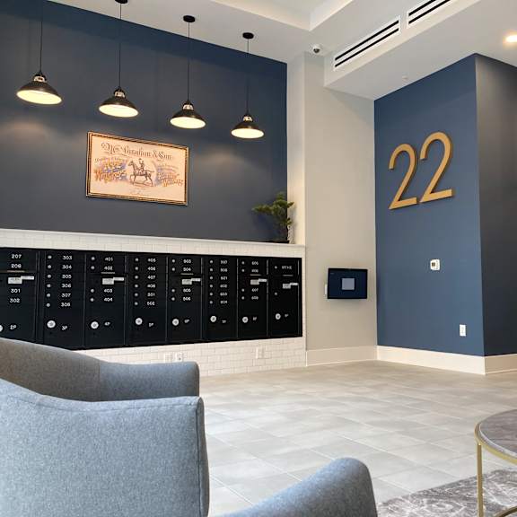 22 light apts lobby