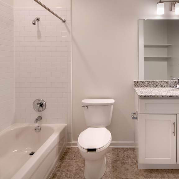 a bathroom with a toilet and a tub and a sink