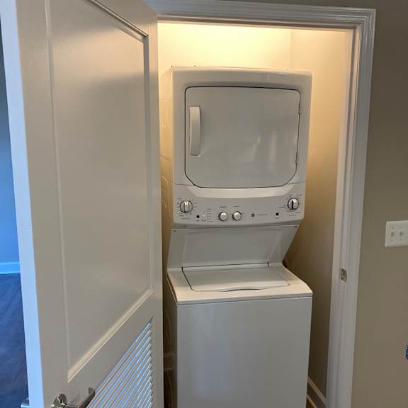 stacked washer and dryer