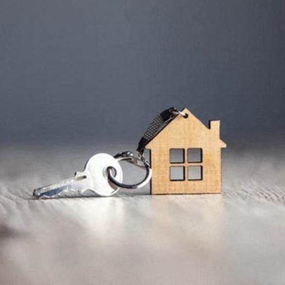 a small house with a lock on it