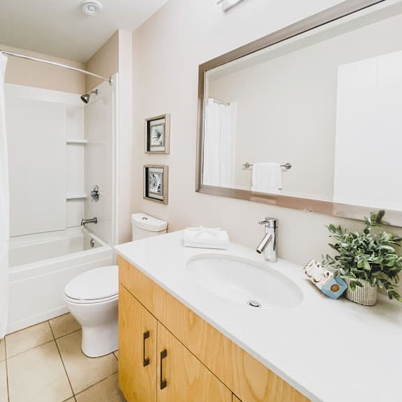 a bathroom with a white toilet, a white sink, and a white shower curtain.