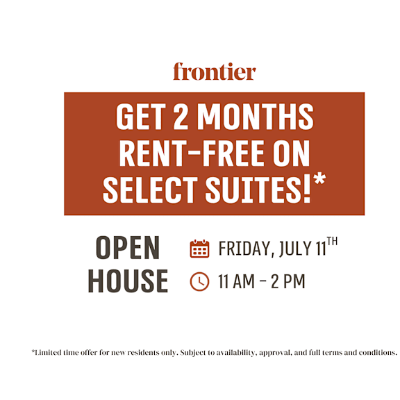 frontier is offering 2 months rent-free on select suites.