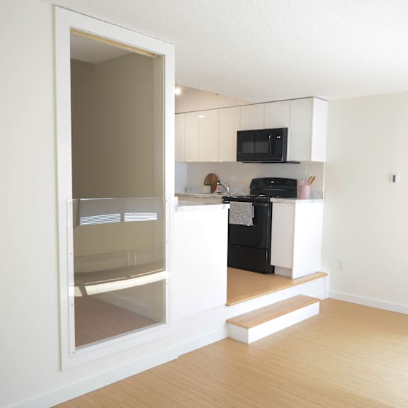 garden park living room kitchen