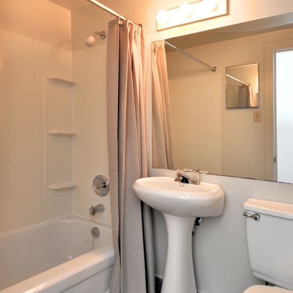 lakefront apartments bathroom