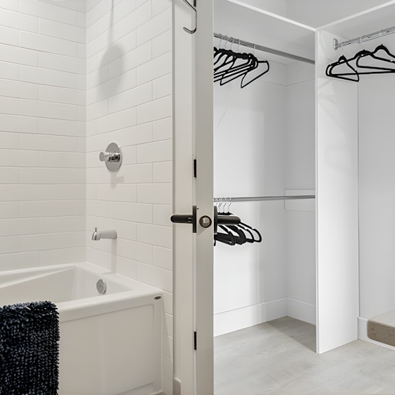 luma bathroom closet