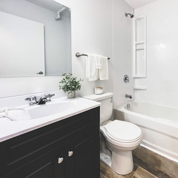 a white toilet sits next to a white sink in a bathroom.