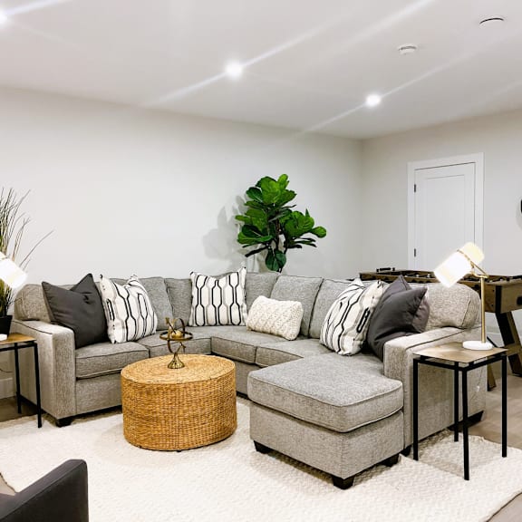 sherwood corssing townhomes - basement living room
