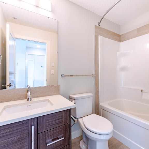 a white toilet sits next to a sink in a bathroom.