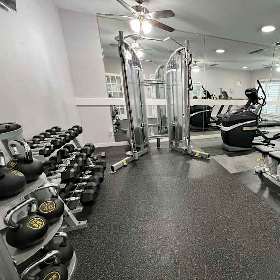 fitness center apartments at steeplechase apartments, loveland, 45140