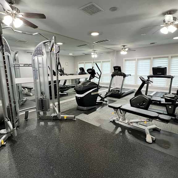 fitness center at steeplechase apartments, loveland, 45140