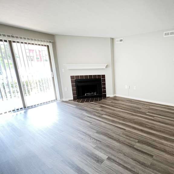 fireplace at deercross apartments, ohio