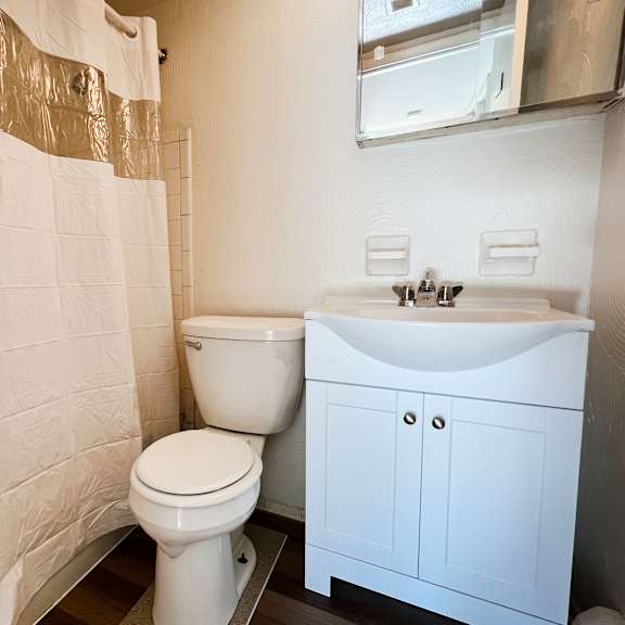 bathroom at forest park apartments, forest park, oh