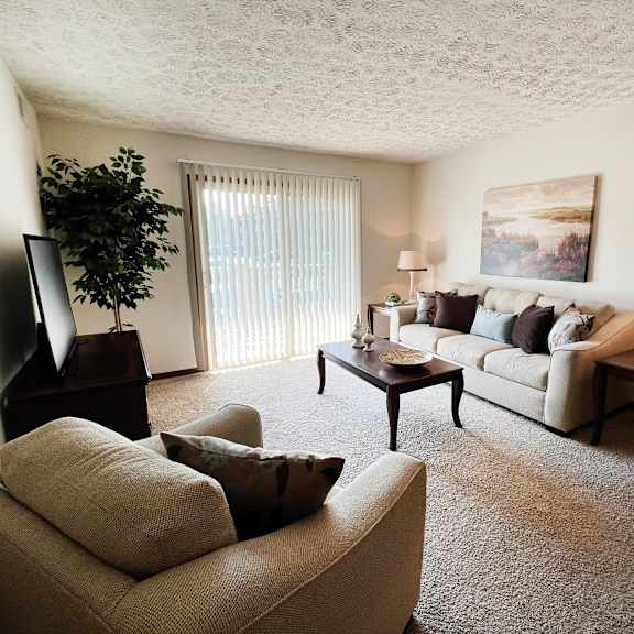 modern living room at grace court, ft. mitchell, ky, 41017