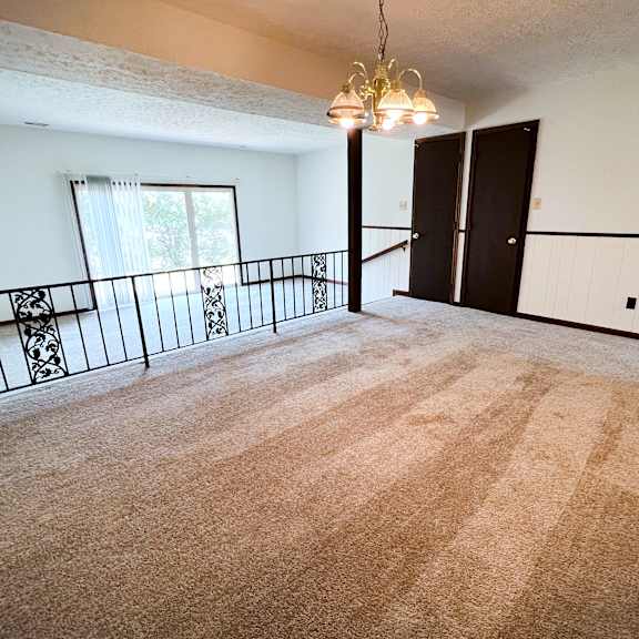 carpeted living area  at crestbrook apartments & townhomes, kentucky
