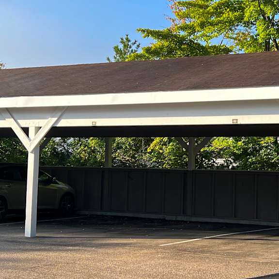 garage ports at steeplechase apartments, loveland