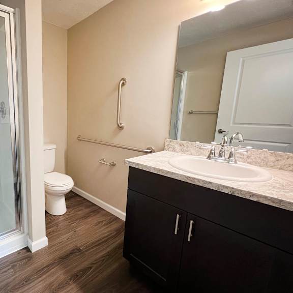bathroom toilet at parkway trails, kentucky