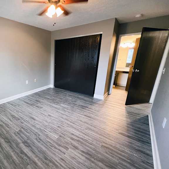 bedroom at quail meadow apartments, cincinnati, oh