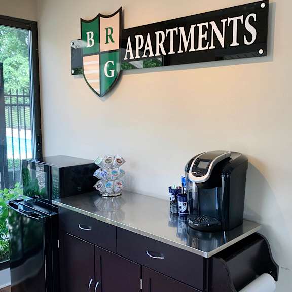 coffee machine at forest creek apartments, middletown