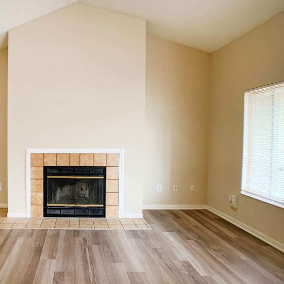 faux wood flooring at the vinings apartments, ohio, 45245