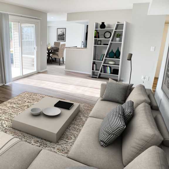 fireplace at steeplechase apartments, loveland