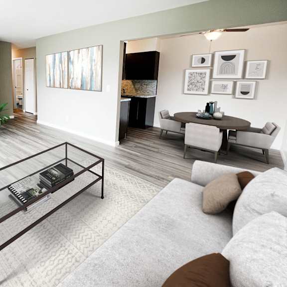 renovated finishes at crown pointe apartments, covington, ky