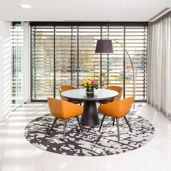 reception area for waiting for your uber or lyft