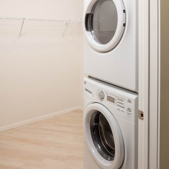full-size washer & dryer in all apartments